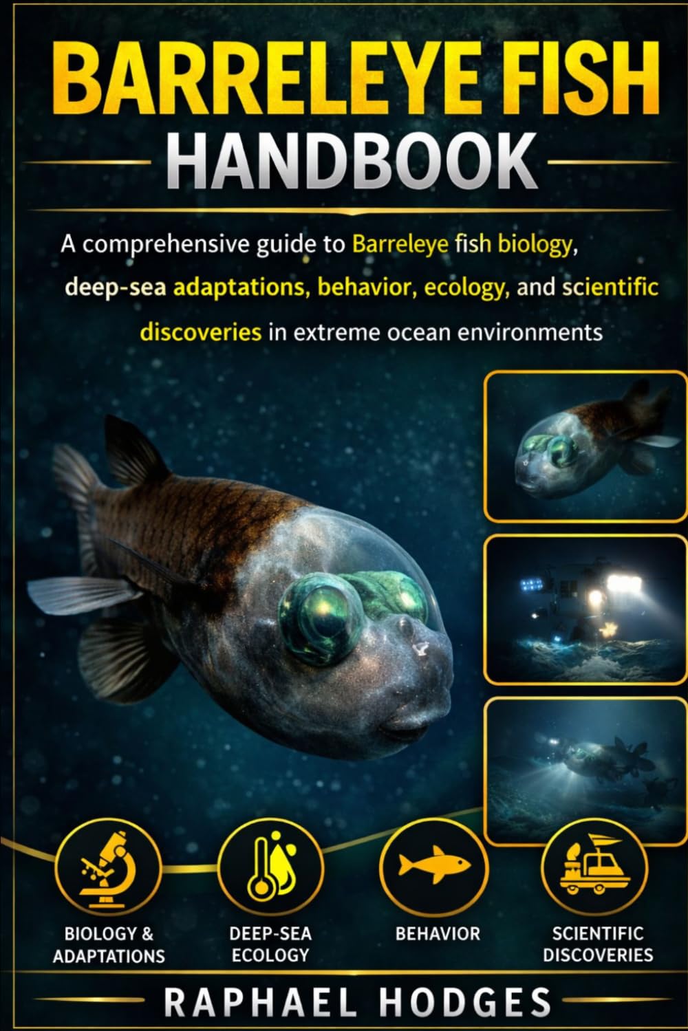 BARRELEYE FISH HANDBOOK: A comprehensive guide to Barreleye fish biology, deep-sea adaptations, behavior, ecology, and scientific discoveries in extreme ocean environments