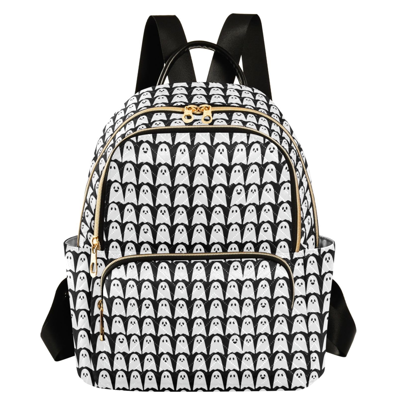 Mochila de calavera espeluznante elegante para mujeres activas 8