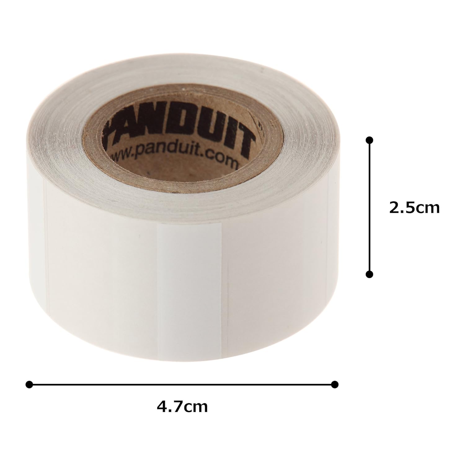 Panduit S100X225VAFY Vinyl Self-Laminated Label, White