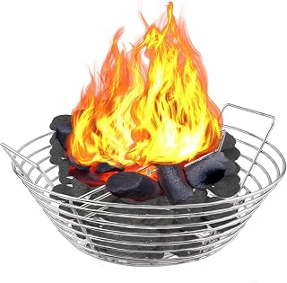 Joberio Barbecue Charcoal Basket | 22inch Charcoal Ash Basket for Grill, Heavy-Duty Stainless-Steel Charcoal Basket for Grill Kamado Joe, Primo Kamado Grill