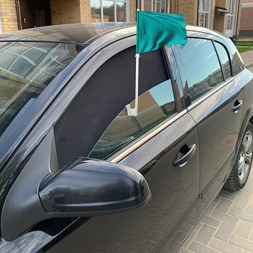 Miniatura 9 de Angoily 12 asta de bandera resistente para ventana de automóvil, clips para bandera de automóvil, estabilizador de ventana, soporte para bandera de