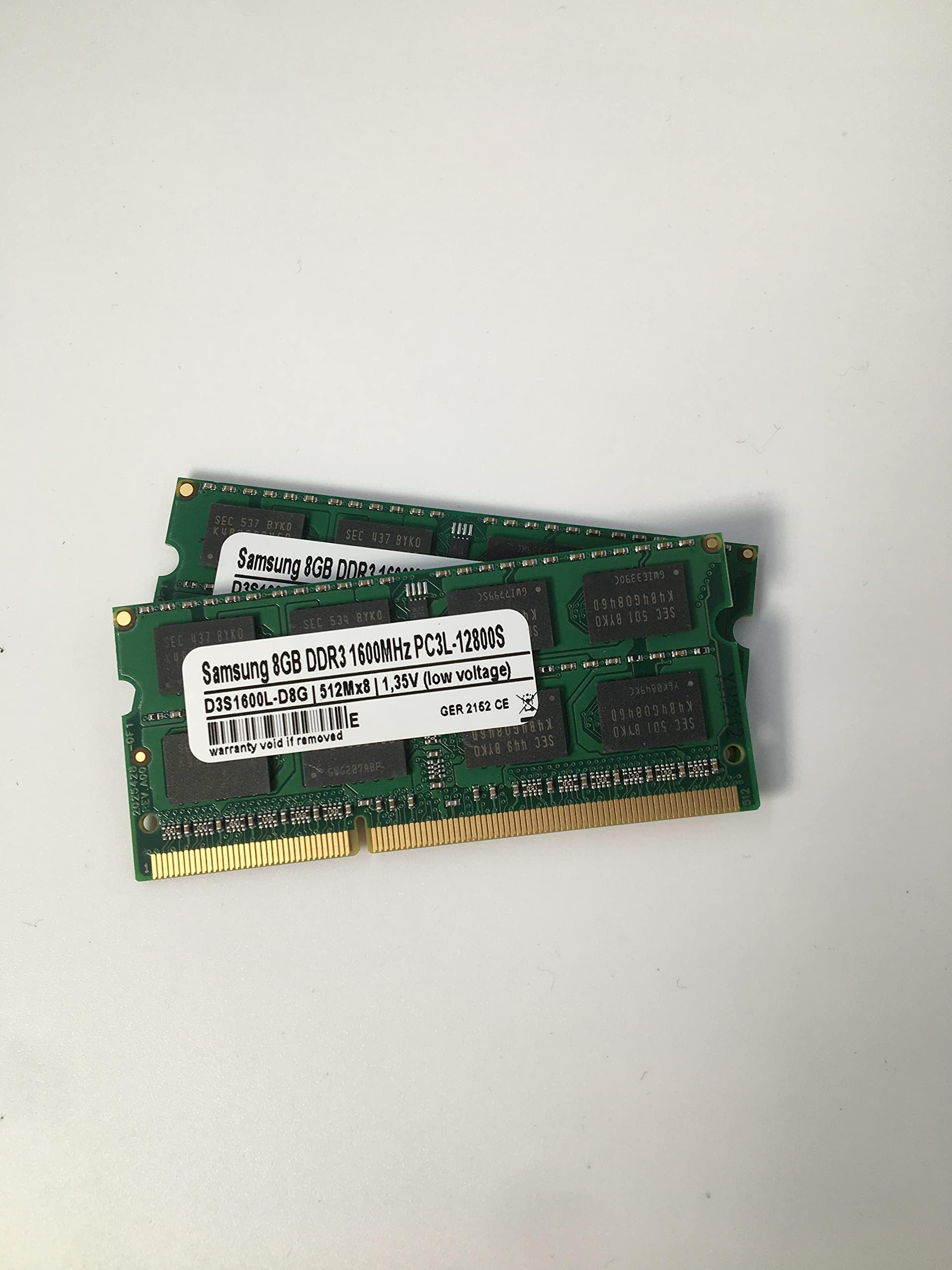Kit RAM Crucial 16GB (2x8GB) DDR3L 1600 MHz CL11 Pour Ordinateur Portable - SODIMM 204 Broches - Dual Voltage 1.35V/1.5V