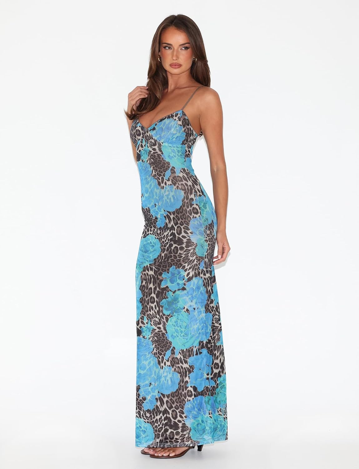 Tiger Mist Julianna Bodycon MESH Maxi Dress - Image 3