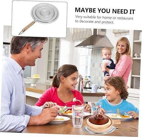 Miniatura 4 de 2 almohadillas aislantes para cocinar con mango de madera para máquina de café expreso y uso de mesa para proteger superficies de utensilios de