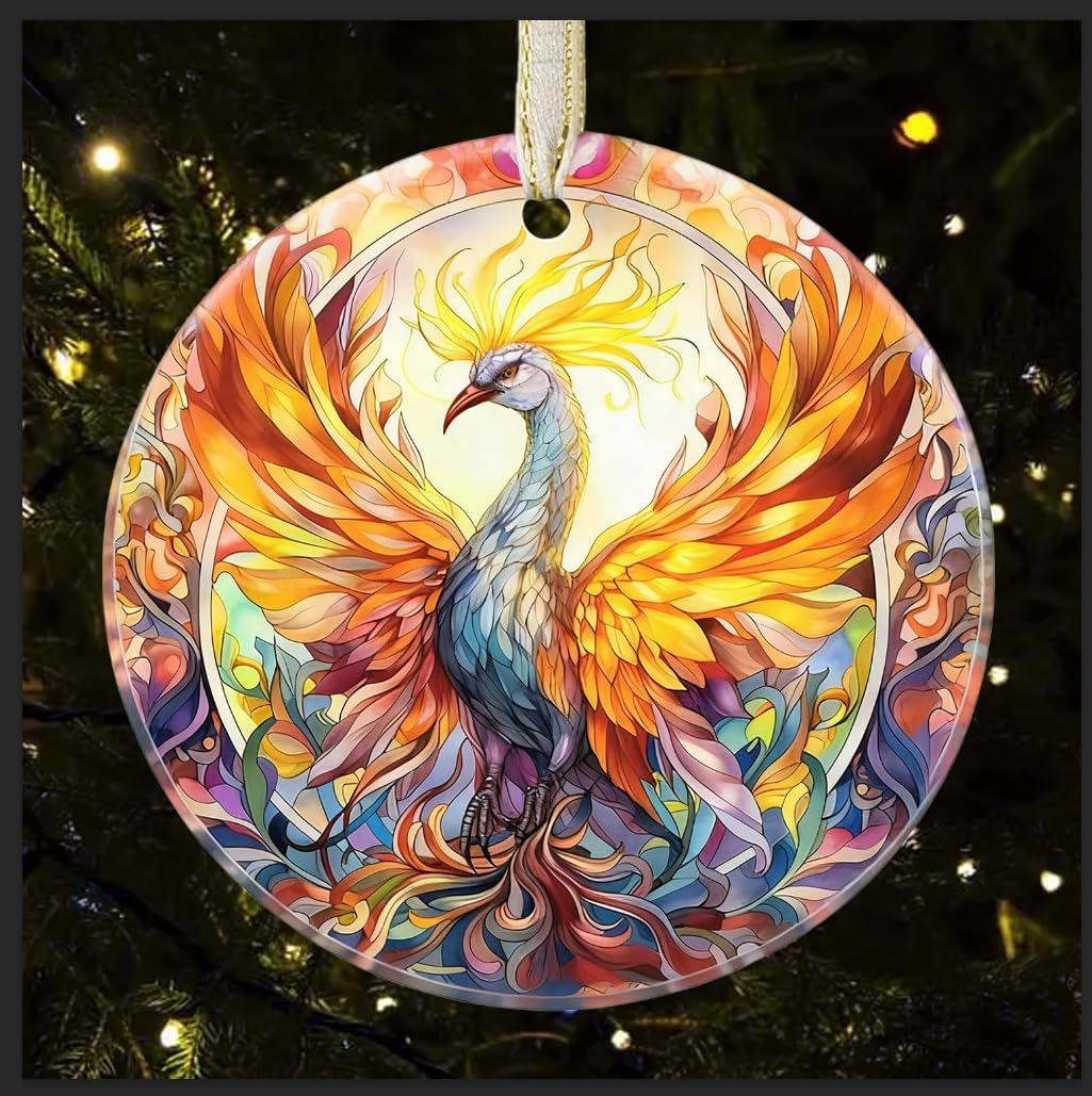 Phoenix Ornament, Christmas Ornaments 2025, Phoenix Christmas Tree Decorations,Tree Ornaments, Gifts for Christmas, Holiday Presents, Gift Exchange (Phenix-2)