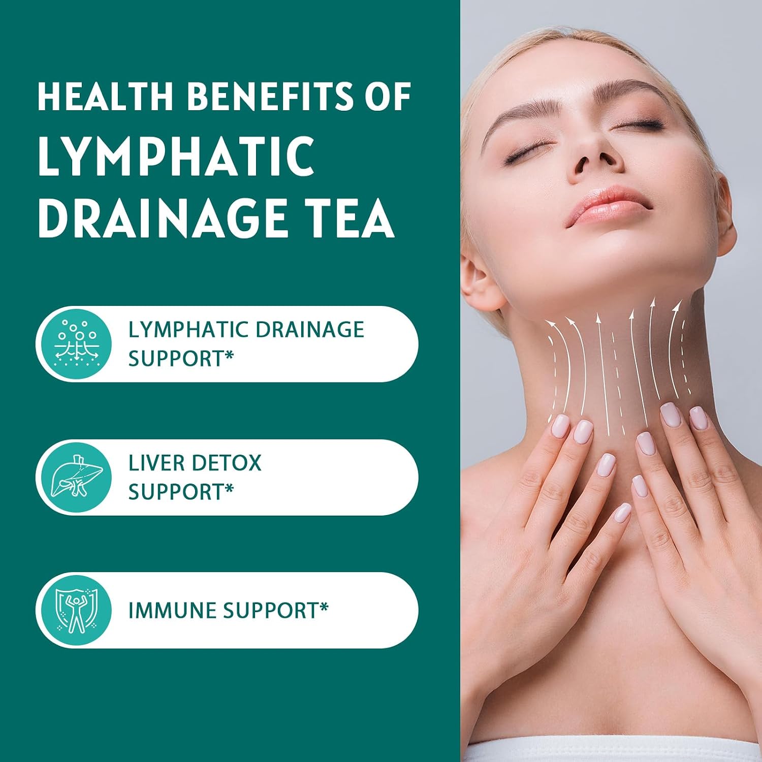  Lymphatic Drainage Tea Bags with Dandelion & Ginger - 40 Tea Bags thumbnail