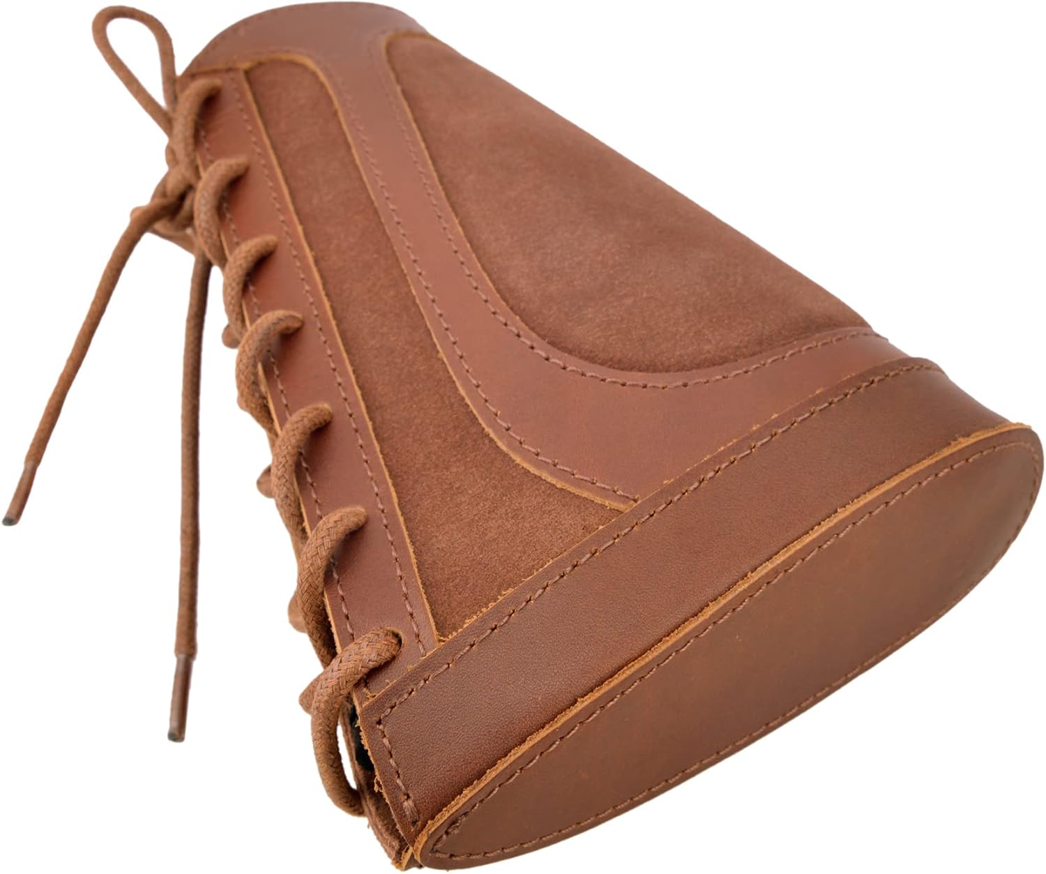 Leather Buttstock Cheek Rest with Rifle Shell Holder for .357 .308 .30-30 .30-06 .45-70 12GA 16GA 20GA .22LR