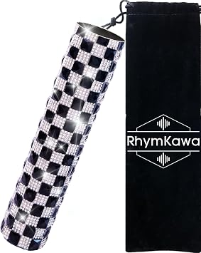 Rhinestones Microphone Cover for Wireless Transmittor Shuer SM58, Beta 58A, PG58 Sparkle Shining on Tour Shows, White Black