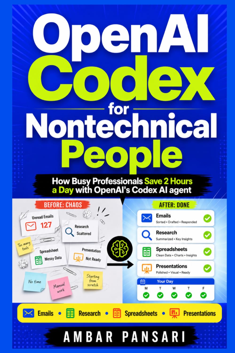 OpenAI Codex for Nontechnical People: How Busy Professionals Save 2 Hours a Day with OpenAI's Codex AI agent (AI Agents for Nontechnical People)