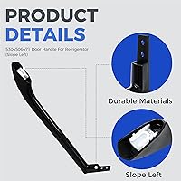 Vista 3 de Romalon 5304506471 La manija de puerta del refrigerador reemplaza la pendiente 5304504509 5304504510 (izquierda)