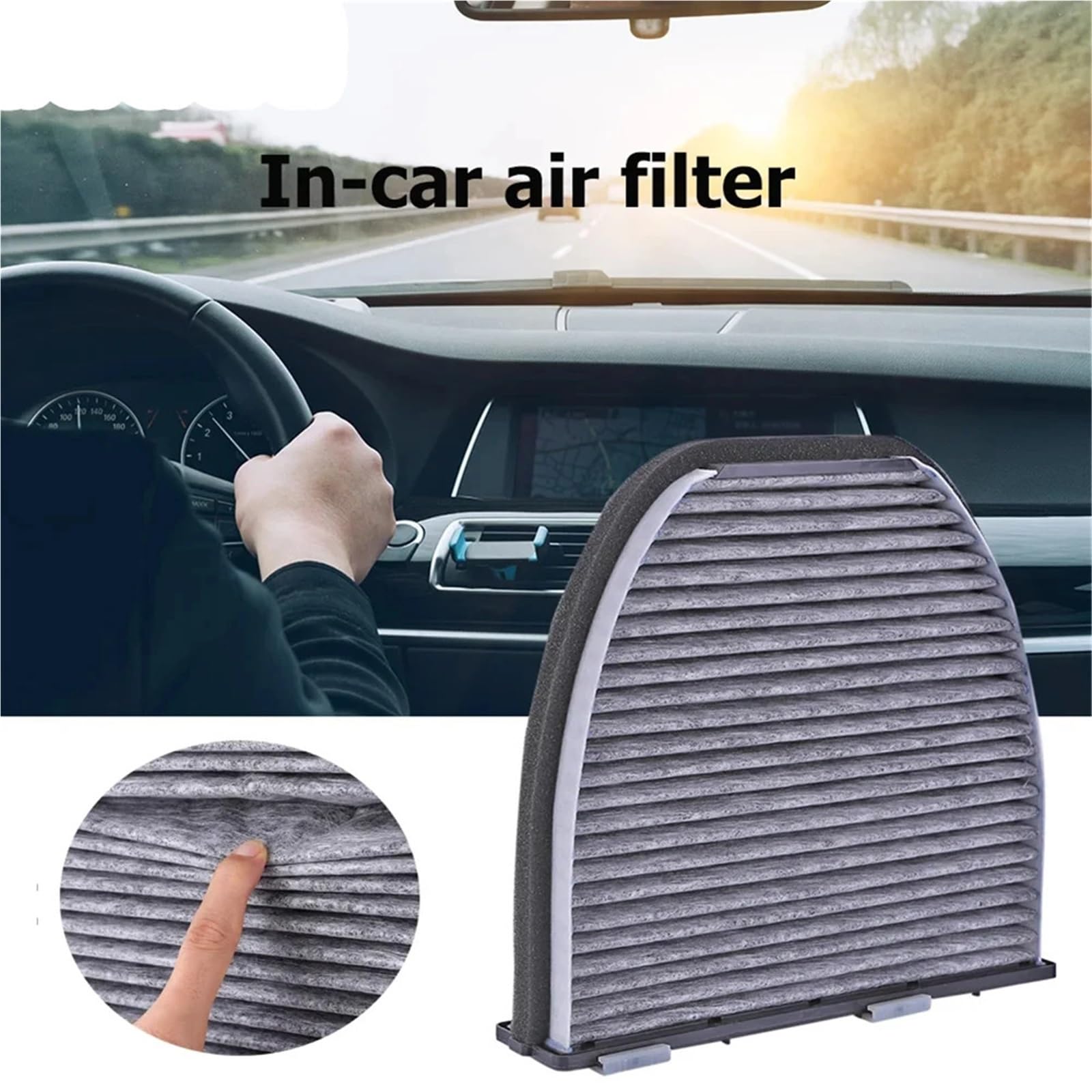 Aria Abitacolo Filtro Filtro aria abitacolo a carbone attivo adatto per Mercedes Benz W204 W212 C207 2128300318 Sistema di raffreddamento di ricambio per auto