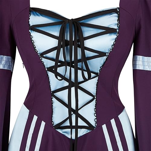 Miniatura 4 de Vestido renacentista para mujer, vestido medieval para disfraz de feria renacentista, vestido medieval de reina