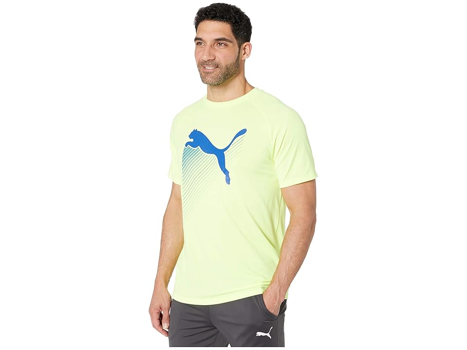 

PUMA The Cat Heather Tee (Fizzy Yellow Heather) Men's T Shirt