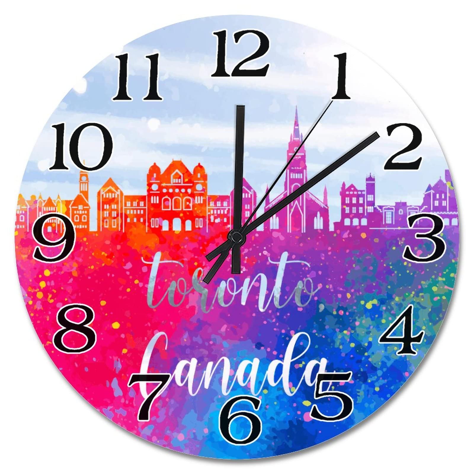 Grande horloge de cuisine 38,1 cm pendule murale salon moderne et silencieuse pour la maison