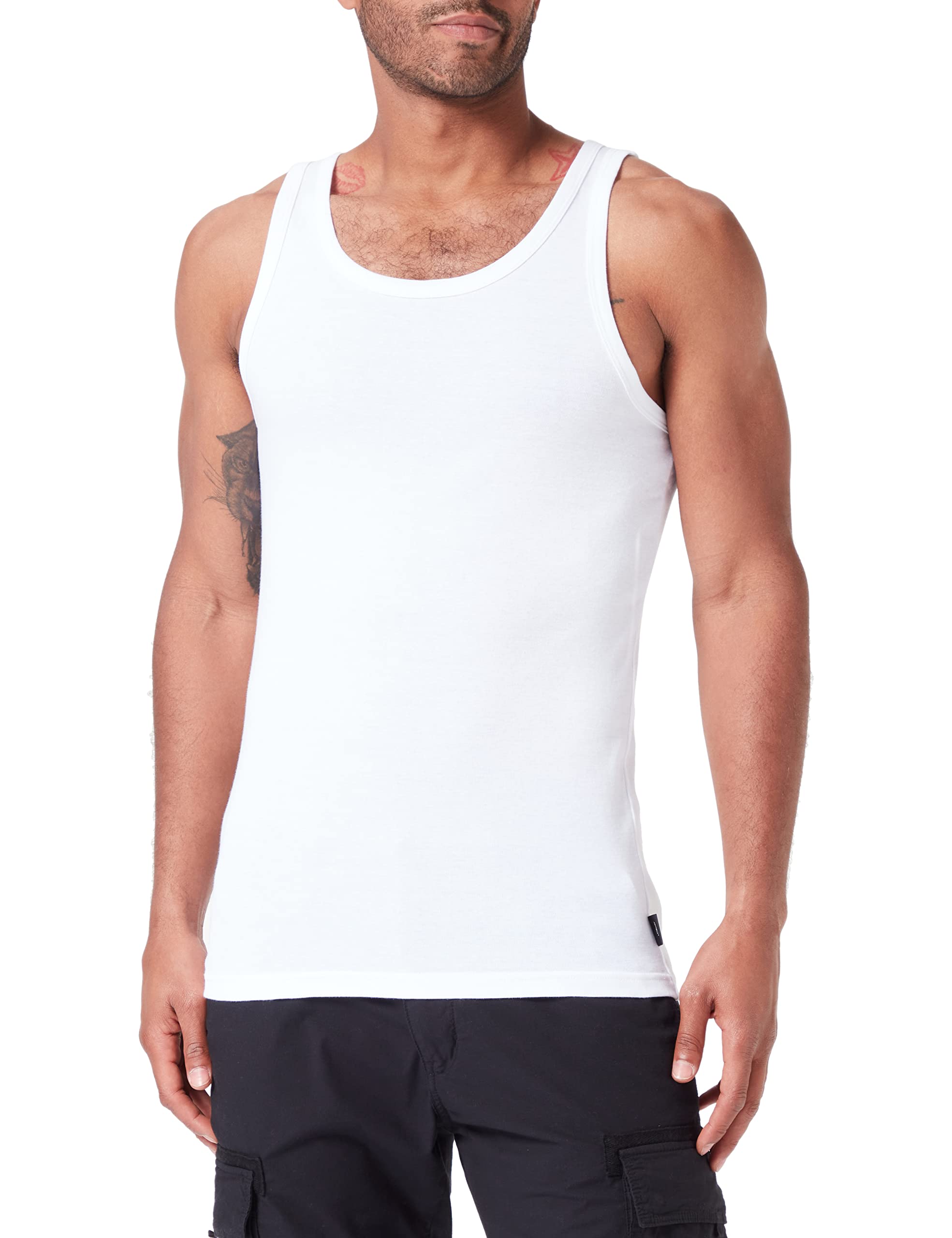 s.Oliver Men's Tank Top, White, XL