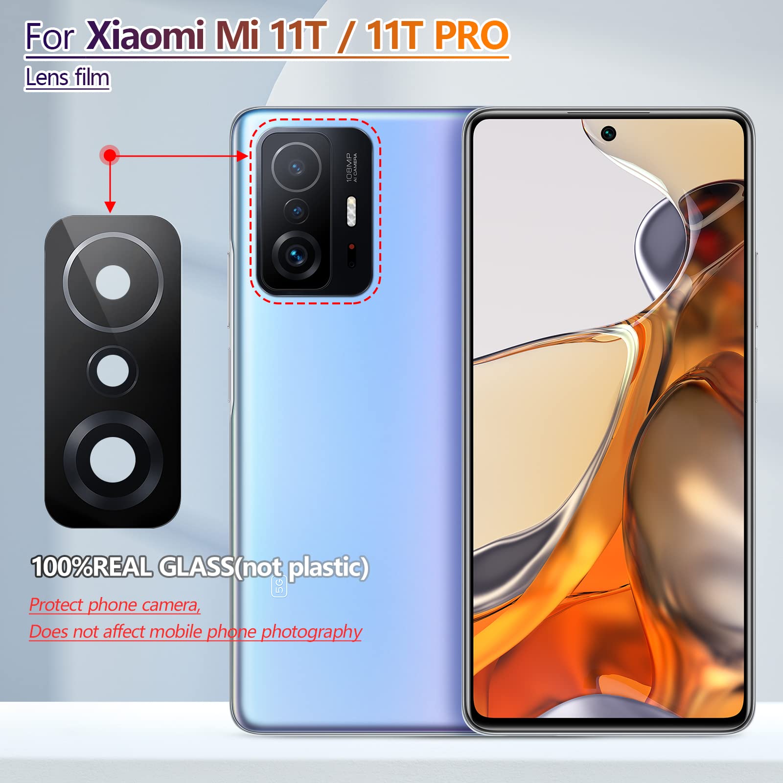 VETRINO VETRO LENTE FOTOCAMERA POSTERIORE PER XIAOMI REDMI NOTE 8T M1908C3XG - Foto 9