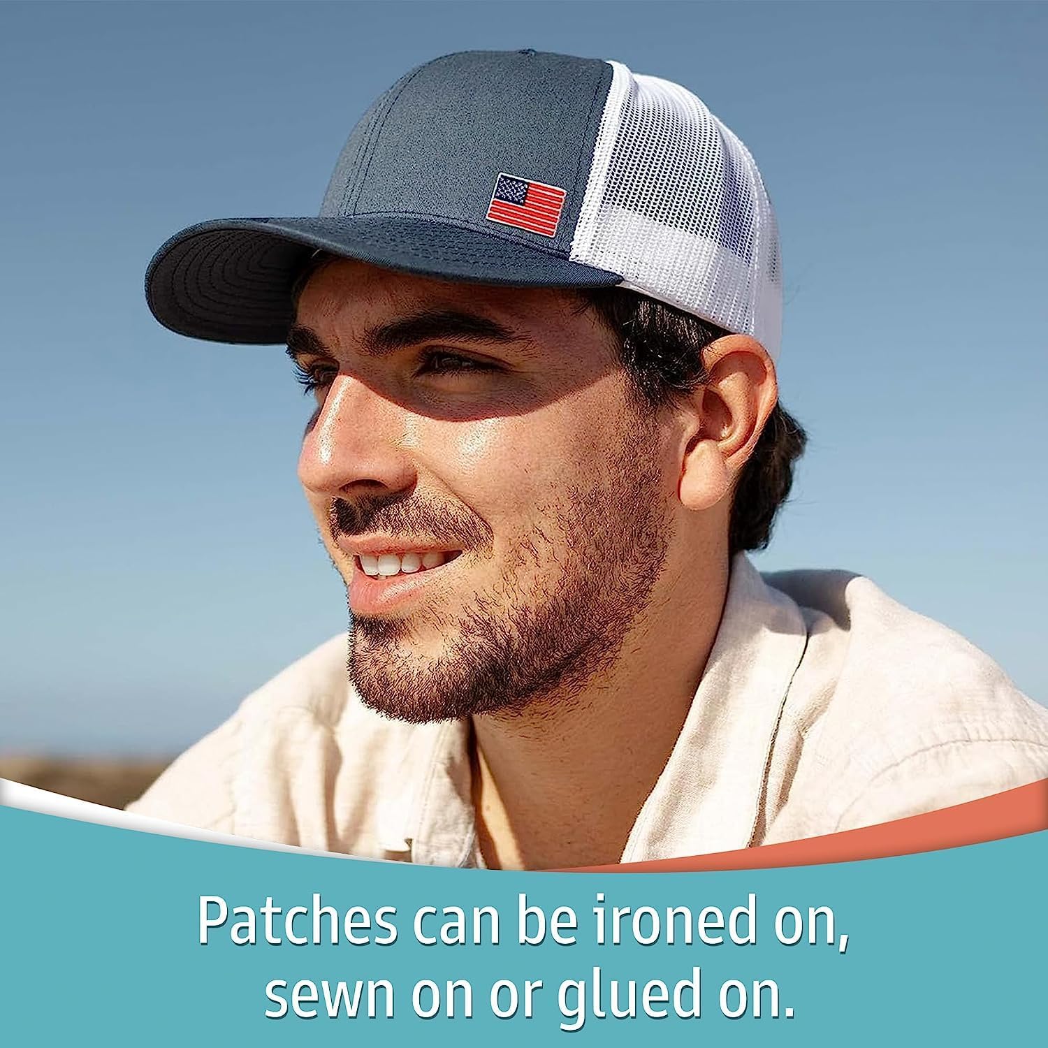 Laughing Lizards Bulk Small American Flag Patches (100 Pack) US Flag Embroidered Patch, sew on for Cloth Uniform Hat Backpack Jacket Pants Accessories (Small American Flags (100 Pack))