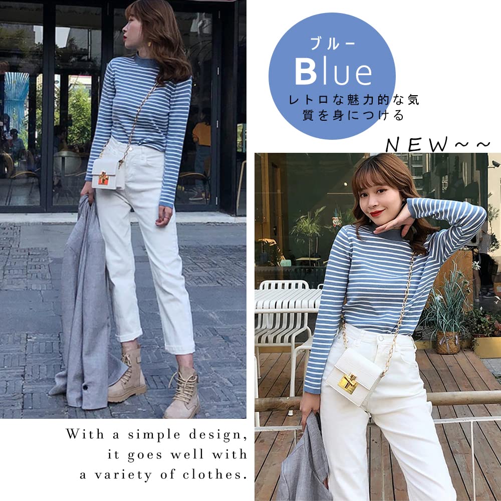 Amazon | [KumiModa] セーター レディース ニット ハーフ