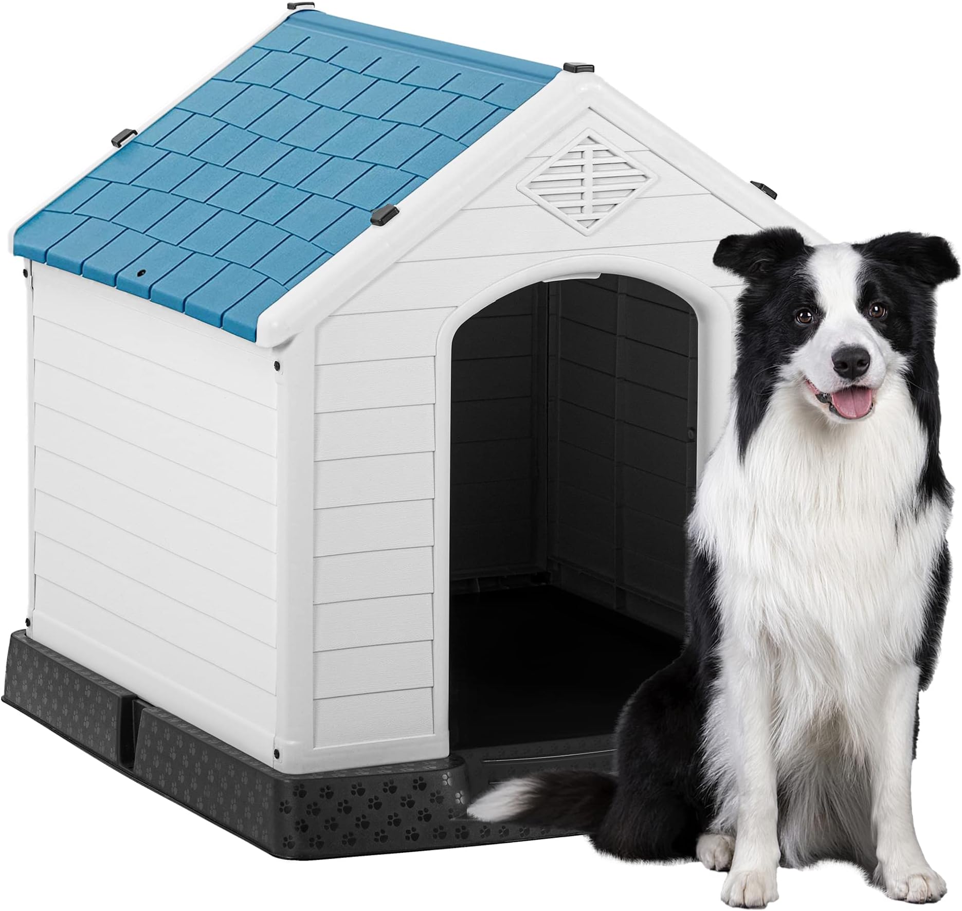 Outdoor Indoor Plastic Waterproof Doghouse for Small