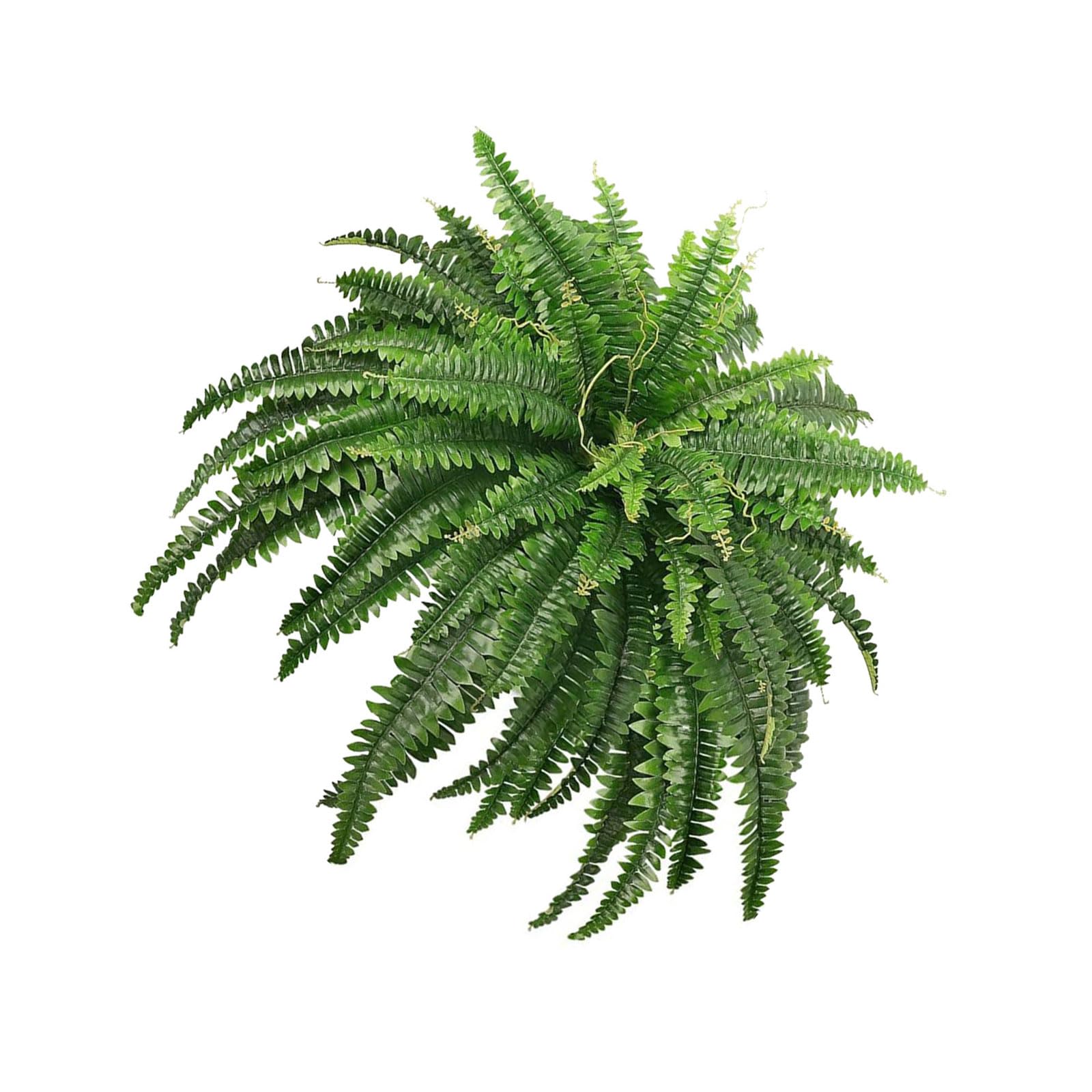 Piceioep Realistic Green Fern Leaves Plant Wall Decoration for Home Offices Indoor and Outdoor Decorative Accent Faux Plant Hanging Deck