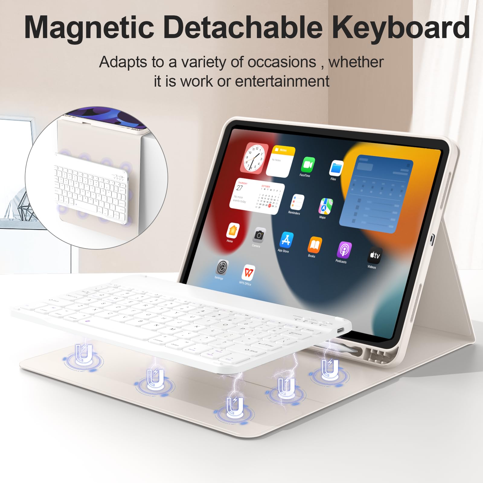 KenKe for iPad(A16) 10th/11th Generation Case with Keyboard (10.9