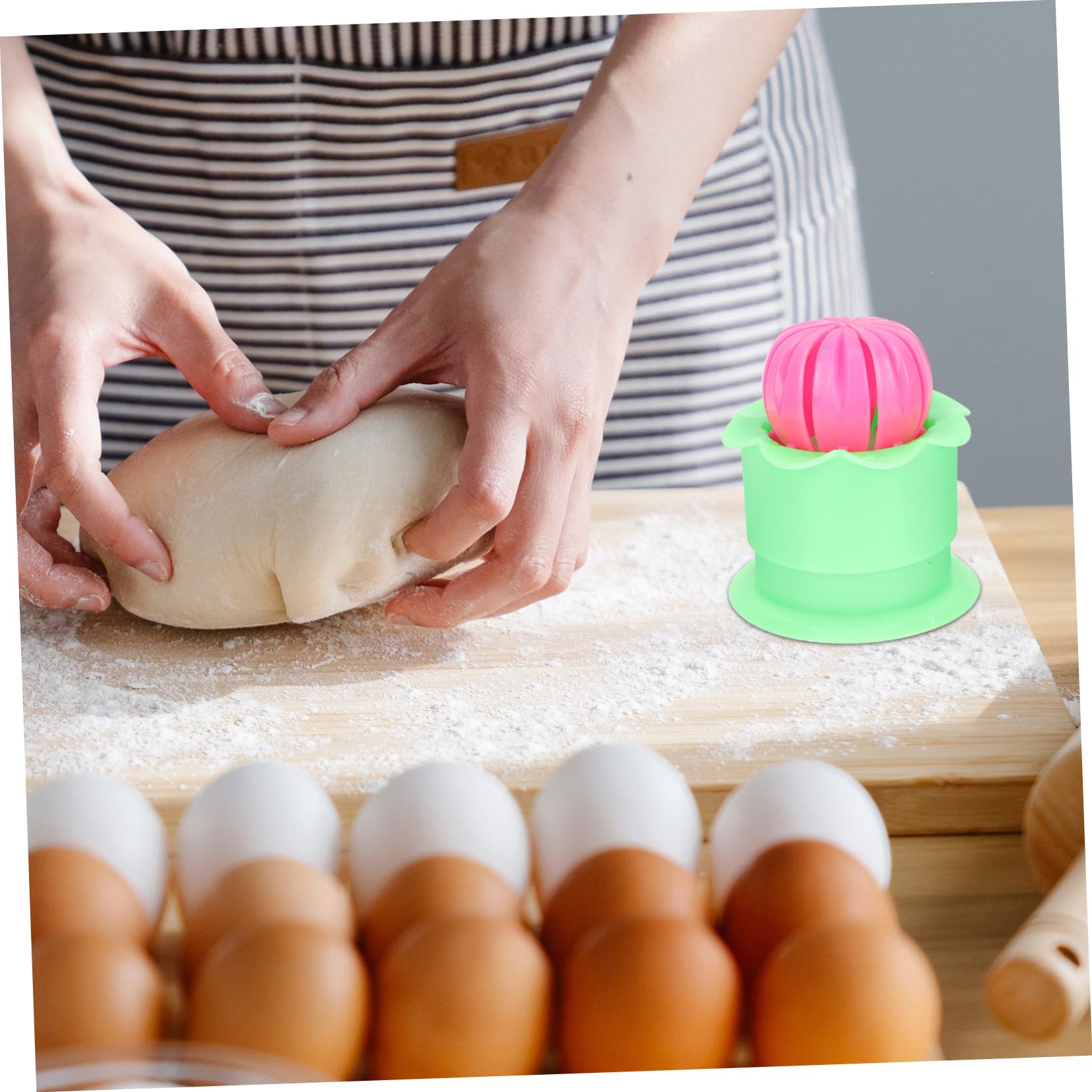 Cabilock 3Pcs Stuffed Dumplings Mold Kitchen Tool for Easy Homemade Steamed Buns Reliable Quick Convenient Cooking for