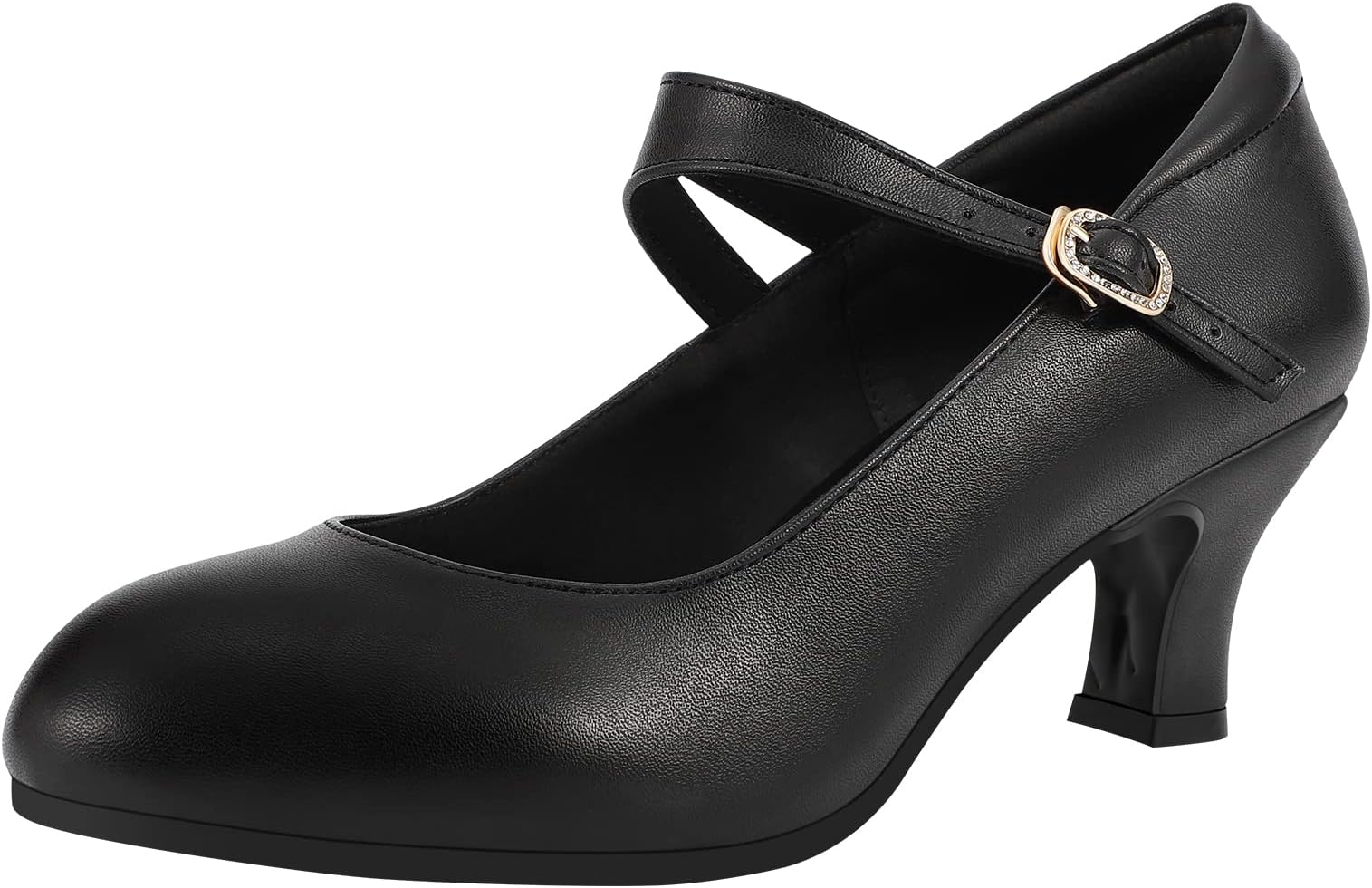 SogeboAnkle Strap Dance Heels Womens Character Shoes Ballroom Latin Dress Pumps