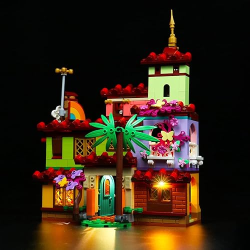 Miniatura 7 de BrickBling Luz LED compatible con Lego Encanto House 43202 Kit de construcción, iluminación Encanto House, un gran complemento compatible con Lego