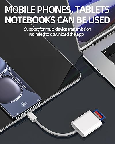 Miniatura 4 de USB C SD Card Reader Dongle (2 en 1) Tipo-C Multipuerto Micro SD TF Cámara Adaptador de memoria C Flash Drive 3.0 Macbook Pro Compatible para Galaxy