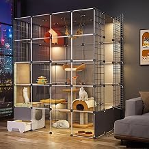 Catio Outdoor Cat Enclosure Large for Multiple Cats, Cat Cage, Indoor, Large with Toilet, for Cats, Pets, Puppies, Ferrets, Hedgehogs, Outdoor Cages