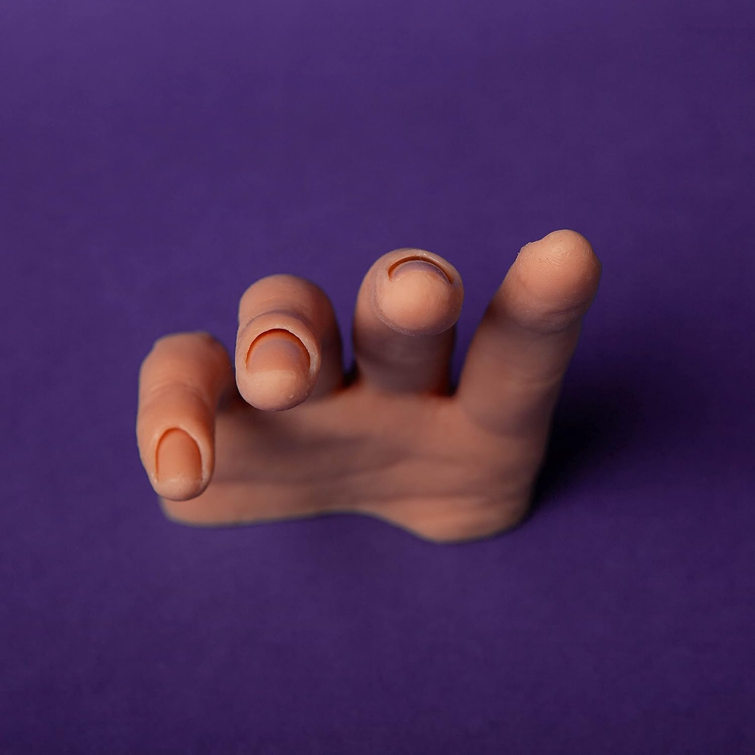 Professional Silicone Practice Half Hand for Acrylic Nails by Nail Nobility - Poseable Half Hand for Practicing Nail Art, Acrylic, Gel Techniques by Nail Techs Artists - Flexible, Reusable, Realistic