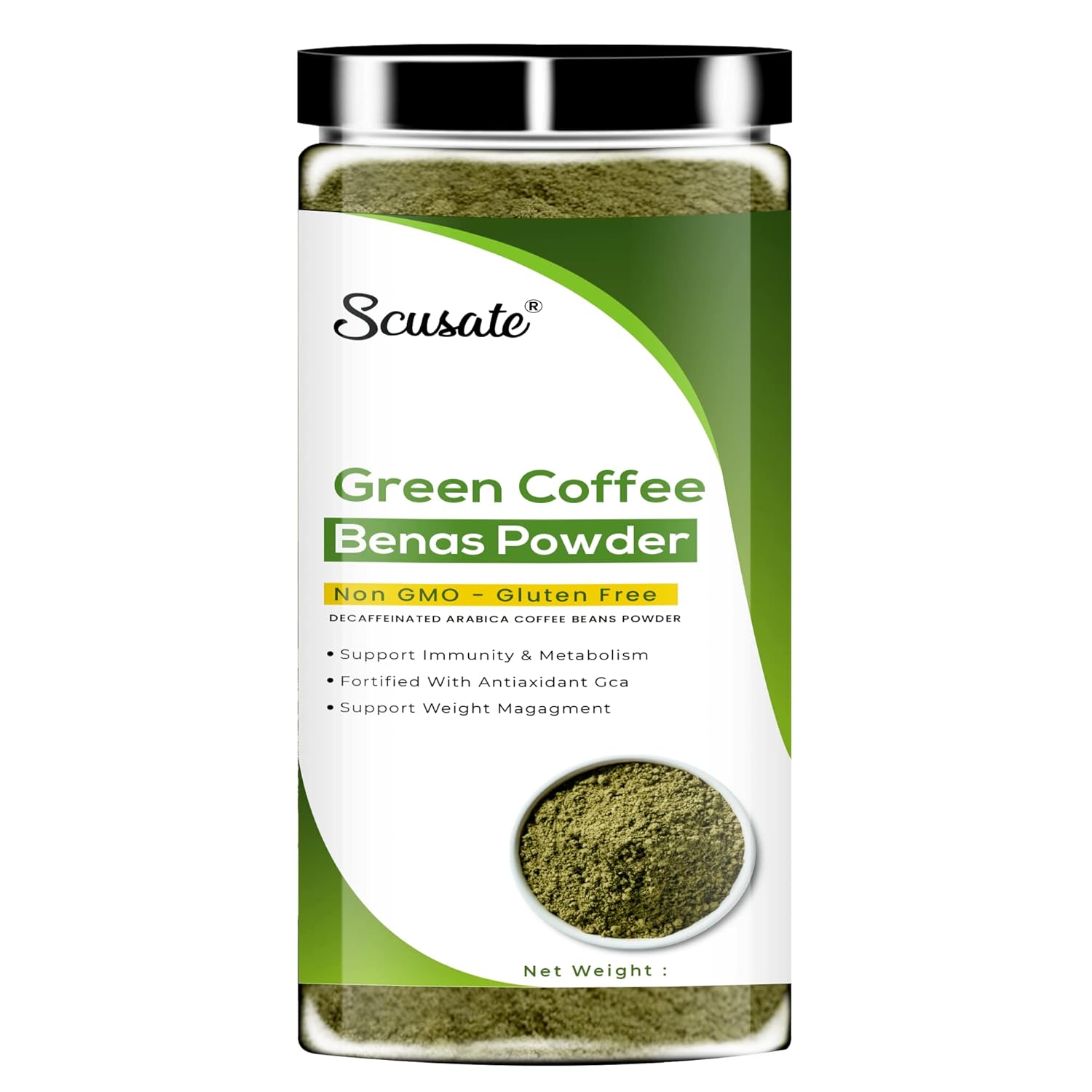 Scusate Green coffee beans powder (200gm) Amazon.in Health