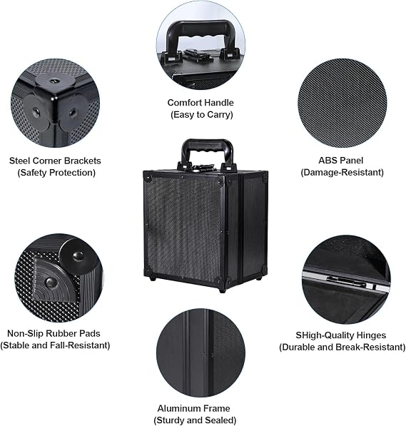 Toploader Storage Box, Sports Card Storage Boxes for Trading Cards, 9 x 8.27 x 6.6 Inch, Top Loader Card Storage Hard Case, Top Loaders Holder