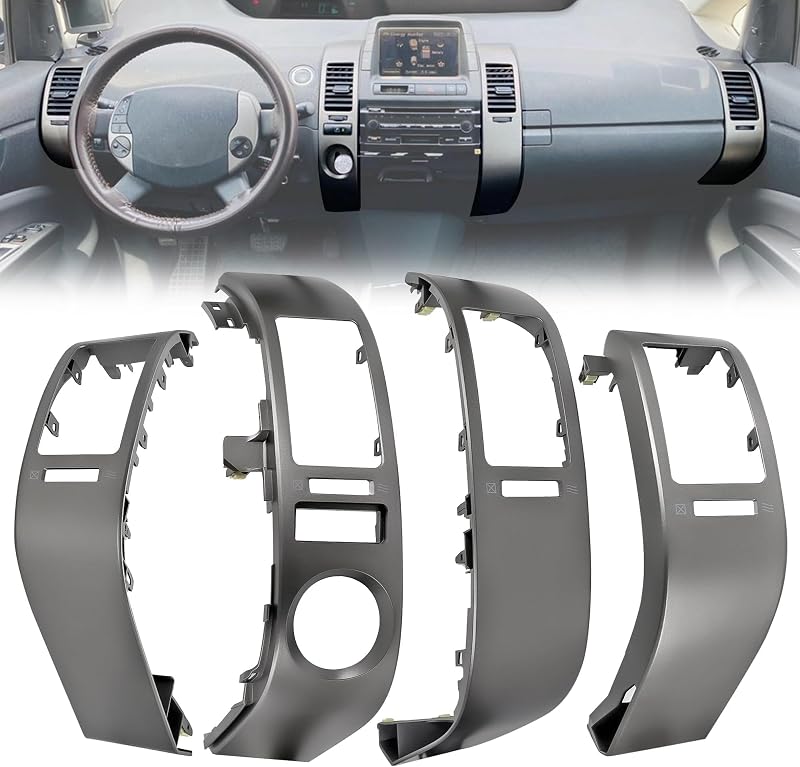 Moldura do Difusor de Ar-Condicionado do Painel Shtuomoland para Toyota Prius 1.5L 2004–2009 – 4 unidades