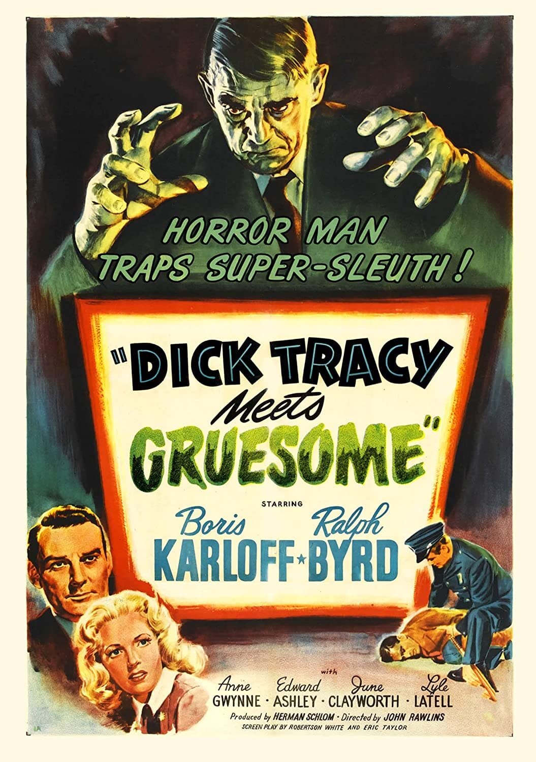 Dick Tracy Meets Gruesome para una tarde de cine clásico retro en casa con amigos