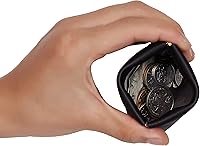 Vista 4 de Travelambo - Monedero de cuero con cierre de boquilla para hombre y mujer