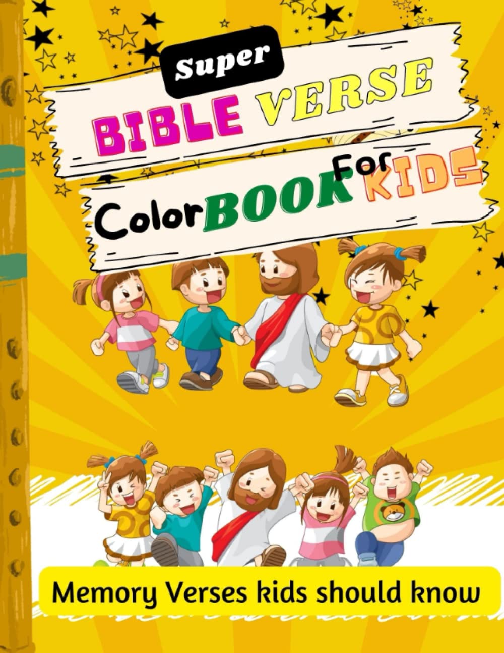 Super Bible Verse Color Book for Kids: Memory Verses kids should know