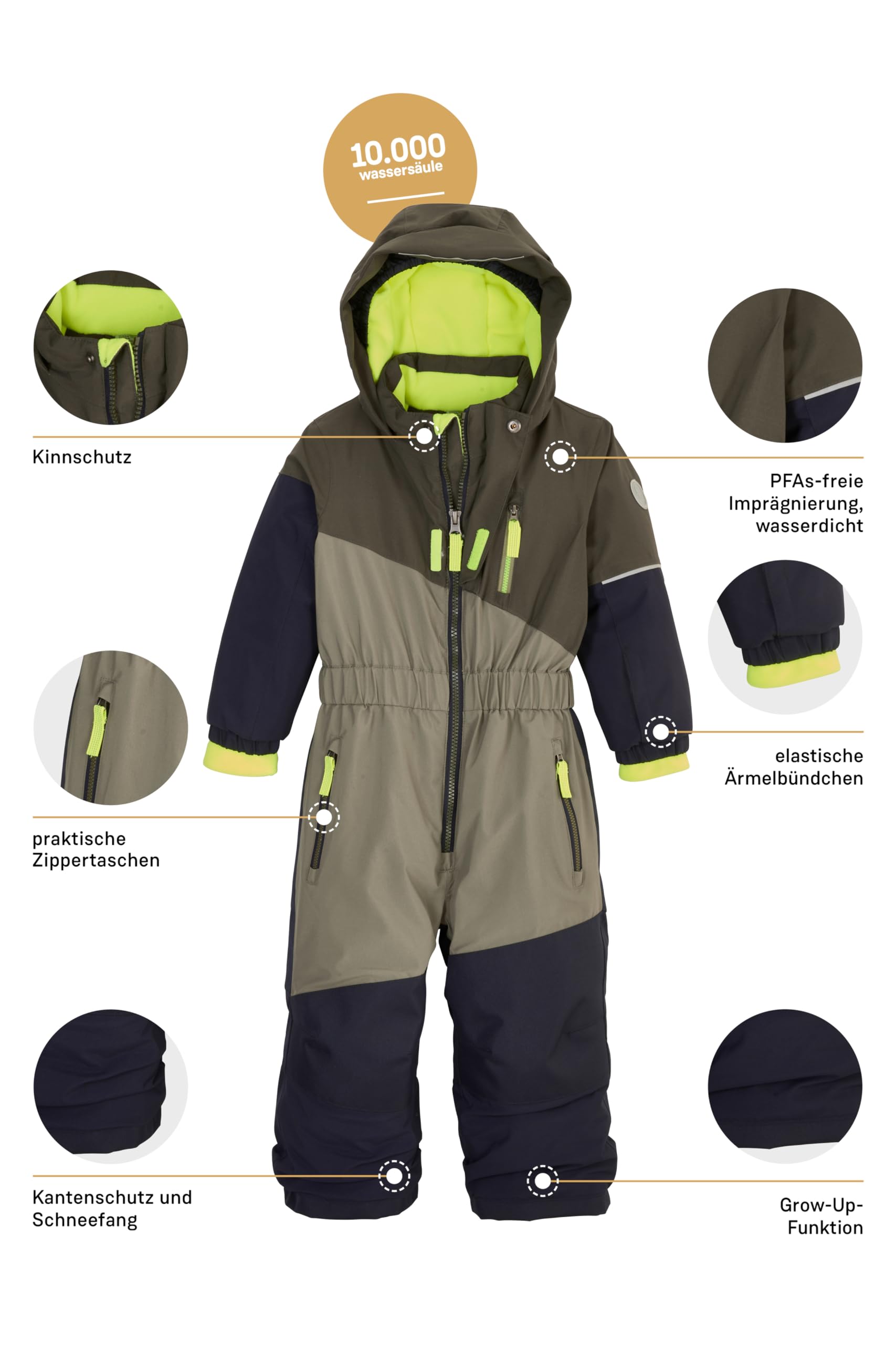first instinct by killtec Fisw 27 Mns Onpc Combinaison de ski/combinaison de neige avec capuche Mixte bébé (lot de 1)