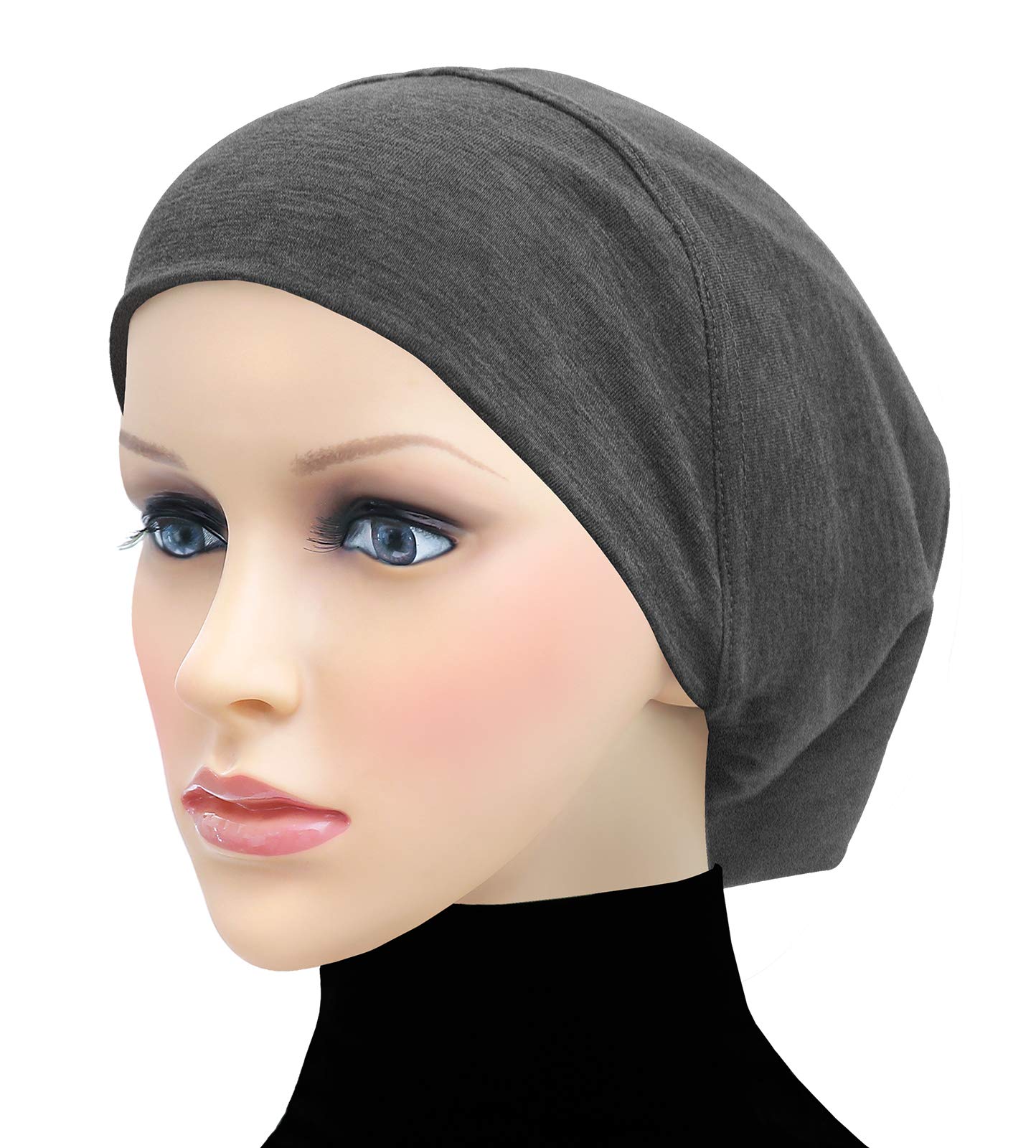Middle Eastern MallWomen's Snood Cap Cotton Beanie Hair Wrap Chemo Undercap Easy Bonnet Hat