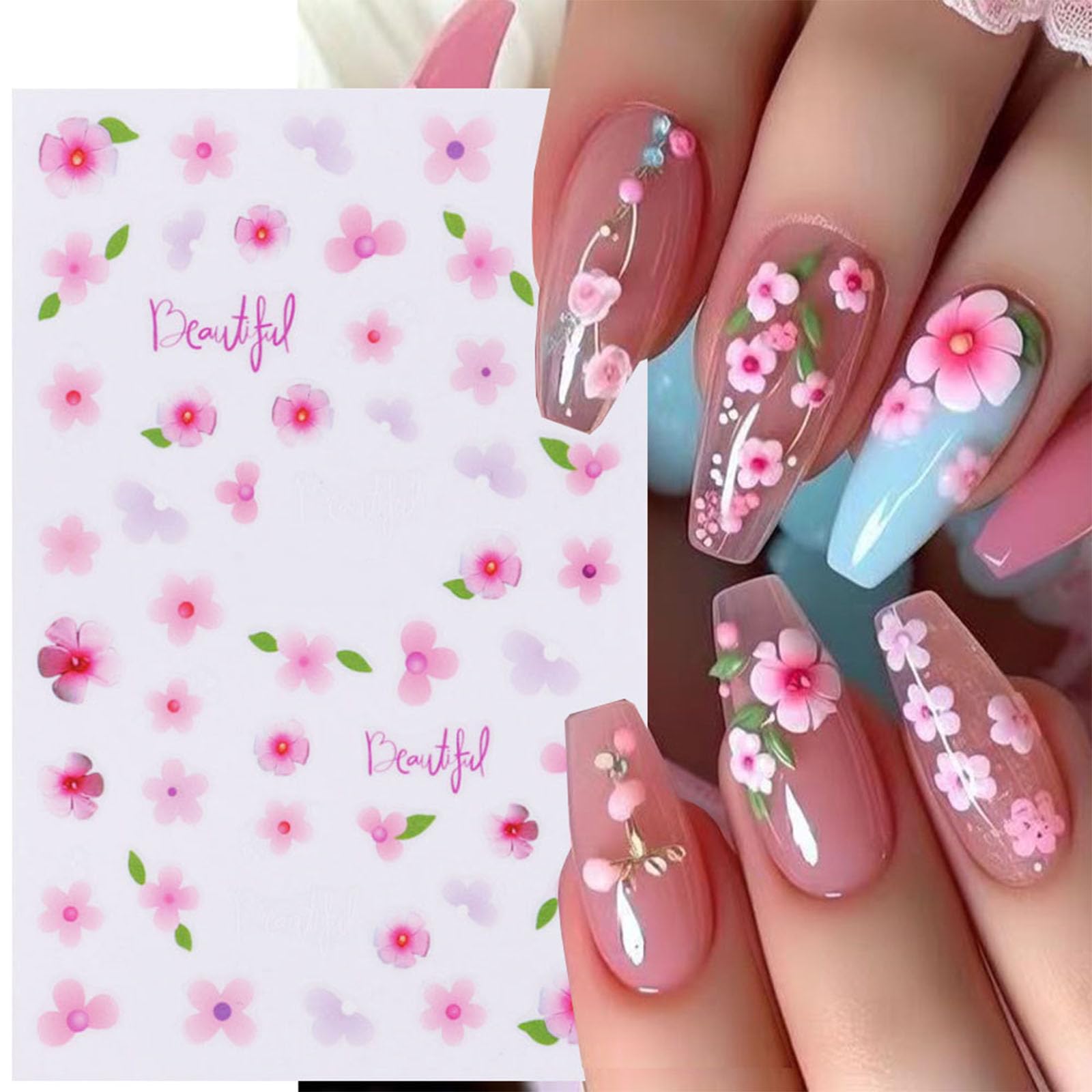 Nail Art Adesivi Decalcomanie Design Fai Da Te Impermeabile - Foto 5