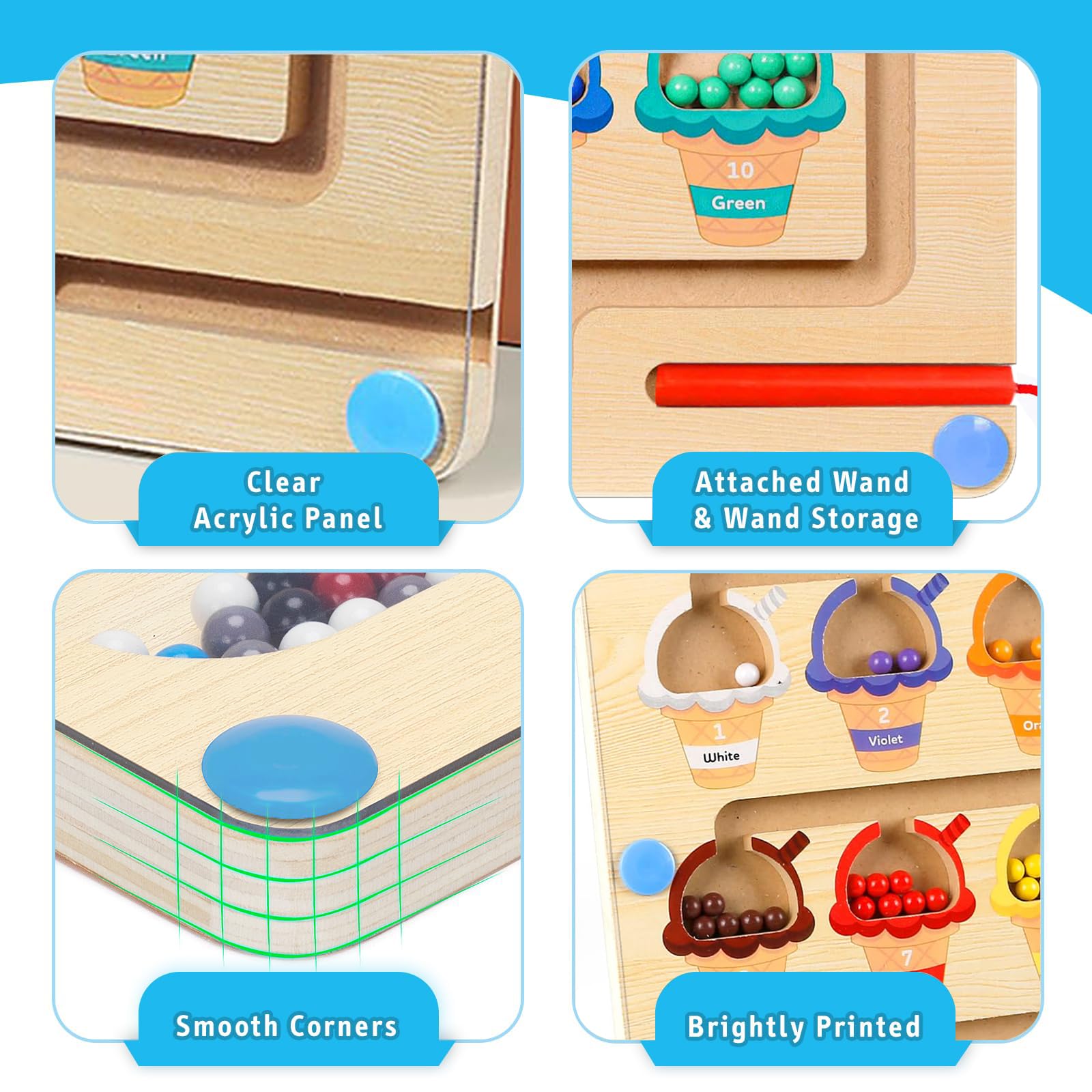 Gioco magnetico labirinto giocattolo a partire da 2 3 4 5 6 anni gioco di smistamento giochi di apprendimento montessori giocattolo regalo per ragazze