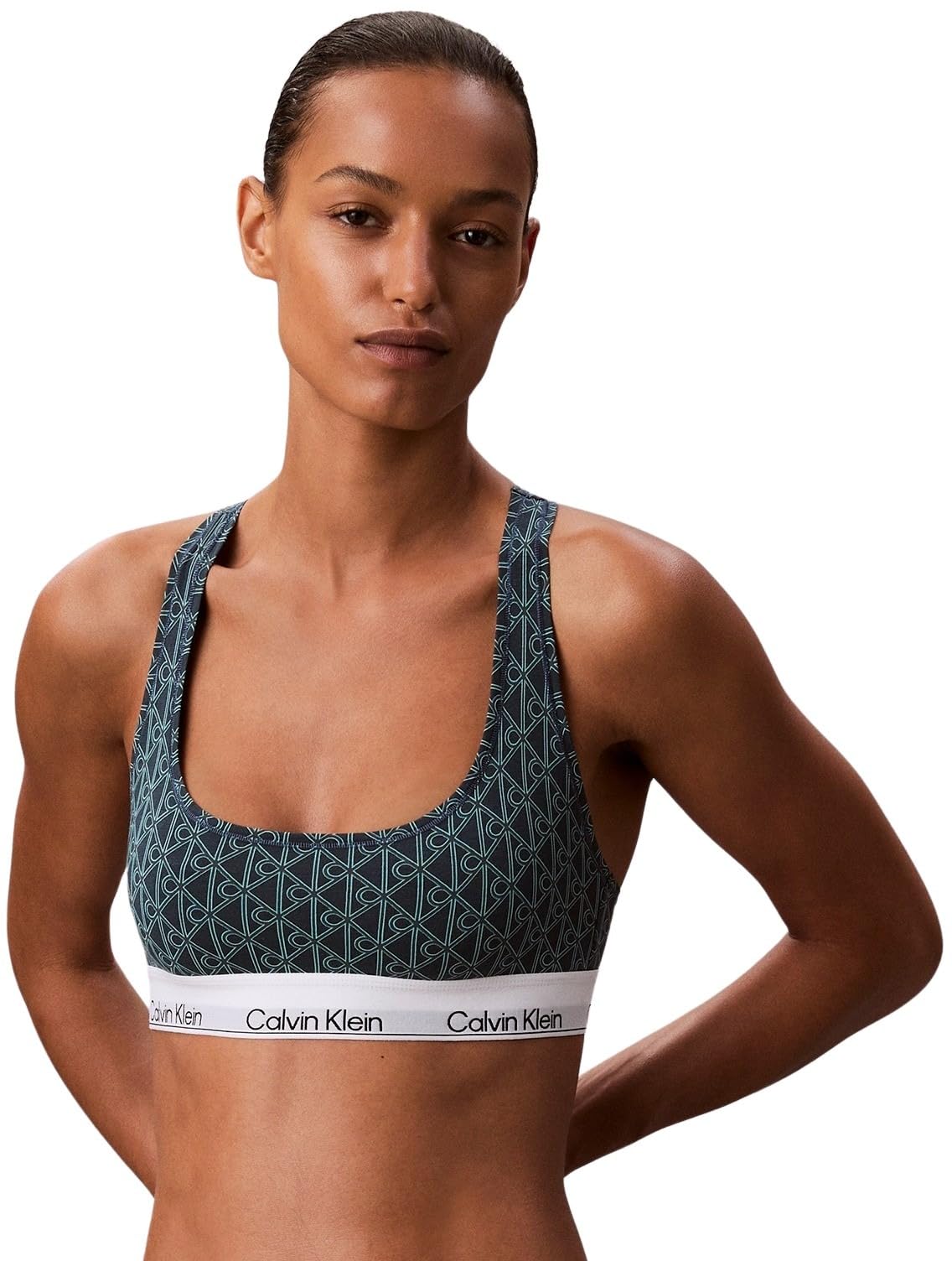 Calvin Klein Damen Bralette Unlined mit Logobund