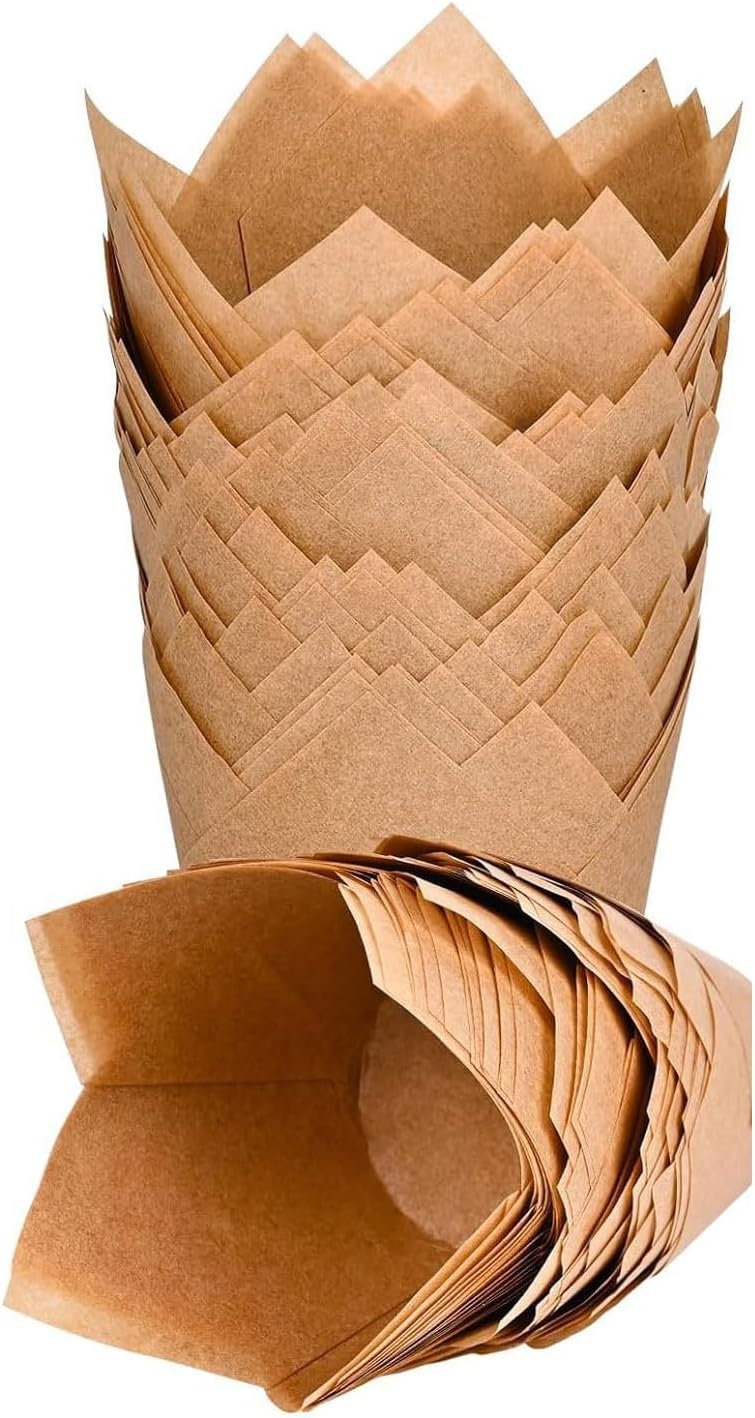 120pcs Tulips Liners Set Elegant Cake Wrapping Paper Cake Bakings Tool for Festival Parties Kitchenwares 120pcs Tulips Liners Set Elegant Cake Wrapping Paper Cake Bakings Tool for Festival Parties Kitchenwares