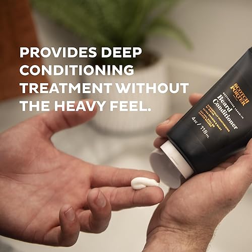 Miniatura 2 de Scotch Porter Acondicionador de barba sin enjuague y suero suavizante para barba para hombres  Formulado con ingredientes no tóxicos, libre de