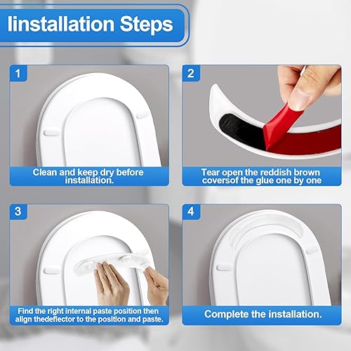 Miniatura 6 de P Guard - Deflector de orina para orina, protector contra salpicaduras Maddak para asiento de inodoro, asiento de inodoro dirige la orina cuidado