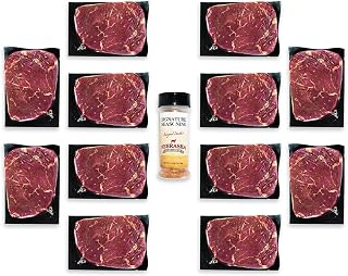 Nebraska Star Beef Prestige Steaks - 12 Pack with Signature Seasoning (12-10oz Sirloins)