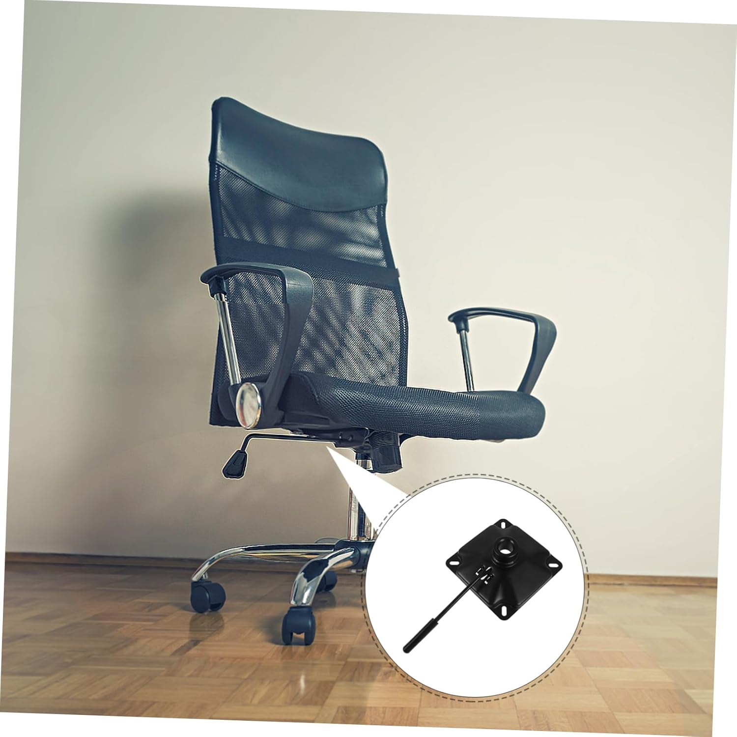 jojofuny Barber Chair Base Replacement Part Iron Computer Chair Base Rotating Dial for Salon