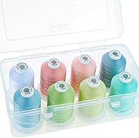 Vista 22 de New brothread - 18 opciones - Hilos de algodón 100% mercerizado multiusos 50S/3 600M (660Y) cada carrete para acolchado, serger, costura y bordado