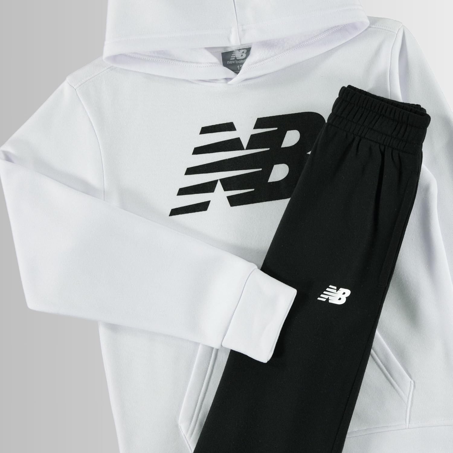 New Balance Boys & Toddlers Athletic 2 Piece – Soft Cotton Blended Fleece Hoodie & Joggers Active Sweatsuit Set (2T-12) - Image 6