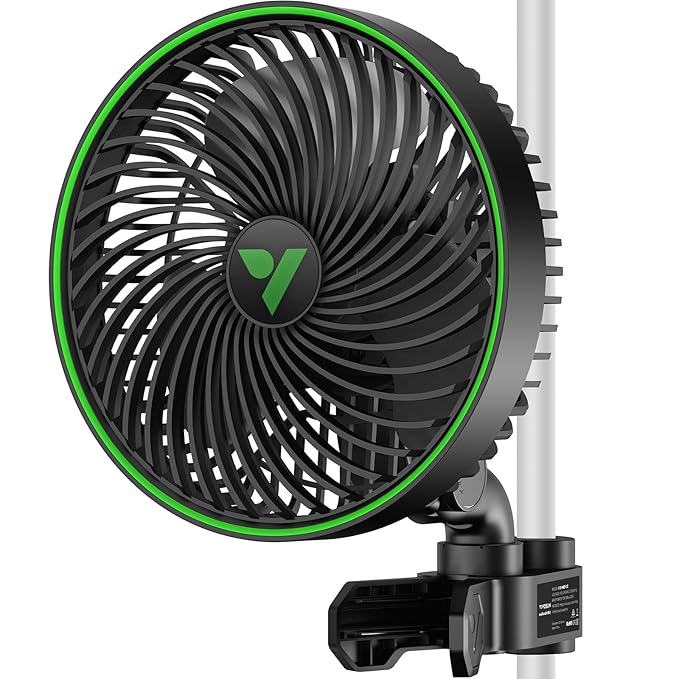 VIVOSUN AeroWave E6 Gen2, Grow Tent Clip Fan 6”, EC Motor, Smart Control